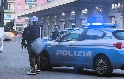 L'intervento della polizia