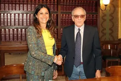 Rosaria Succurro e il vicepresidente dell'Ordine degli psicologi della Calabria