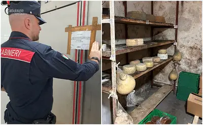 Il sequestro dei formaggi