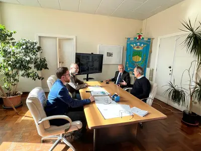 La consegna dei lavori del Palzzetto di Casali