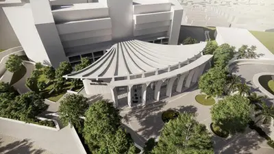 Veduta dall'alto dell'Auditorium Calipari di Reggio Calabria