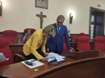 Passaggio di consegne tra Limardo e Romeo