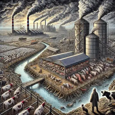 Rappresentazione allevamento intensivo