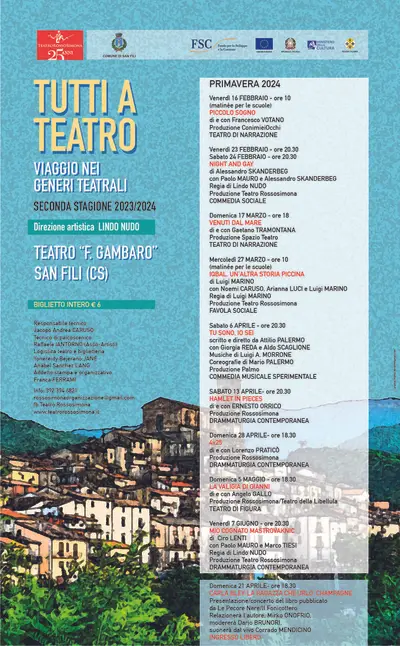 Locandina San Fili Tutti a Teatro