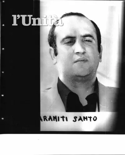 Una rara foto di Santo Araniti tratta dall'arichivio de L'Unità