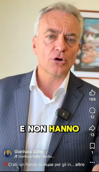 Un frammento del video di Gianluca Gallo