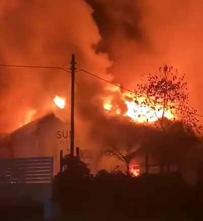 L'incendio al Sunset