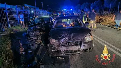 Una delle auto coinvolte