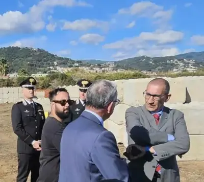 Un momento del sopralluogo