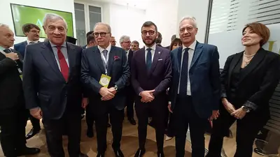 Parterre istituzionale all'inaugurazione della nuova sede Aic nazionale