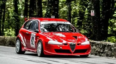 L'auto guidata da Salvatore Macrì