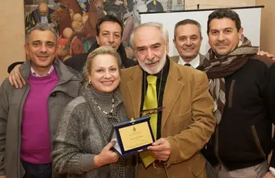 Ciccio De Rose premiato dalla Commissione Cultura in Comune nel 2013