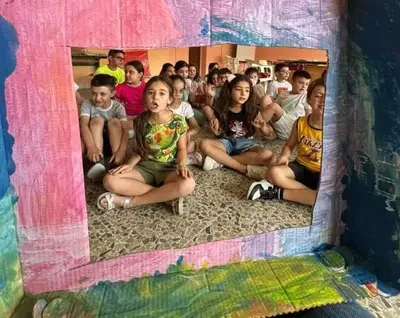 Bambini coinvolti nel progetto 'A scuola di Kamishibai'