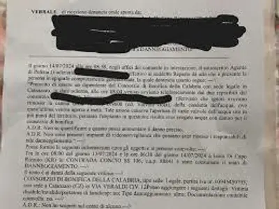 Denuncia Consorzio di bonifica