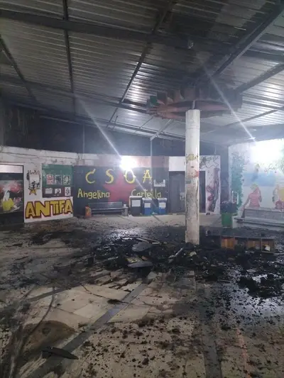 L'incendio al Cartella di Reggio