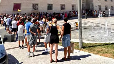 folla al Museo di Reggio Calabria