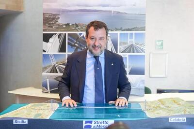 Matteo Salvini alla conferenza stampa di questa mattina
