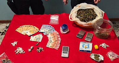 Il materiale sequestrato