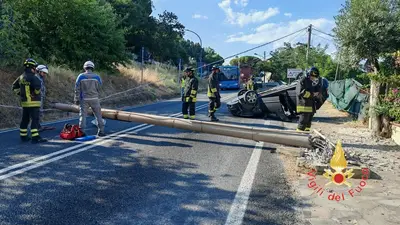 Il luogo dell'incidente a Copanello