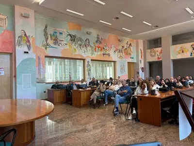 i tirocinanti di inclusione sociale in uno dei diversi incontri tenuti in Comune