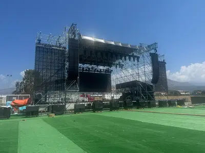 Il palco dell'Arena dei Cedri