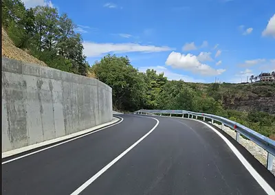 La strada ripristinata