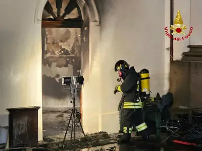 L'incendio nel santuario