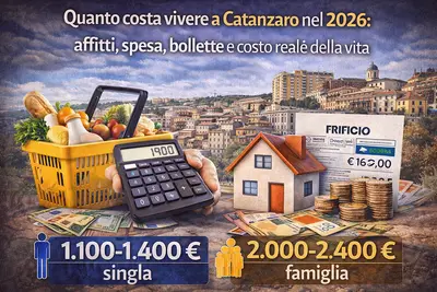 Spiegazione grafica di quanto costa vivere a Catanzaro