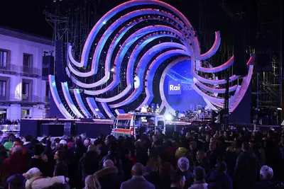 Un momento del concerto in Piazza