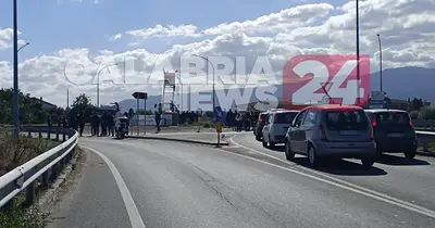 Un momento del sit-in