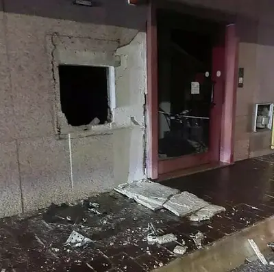 Il bancomat divelto a Decollatura