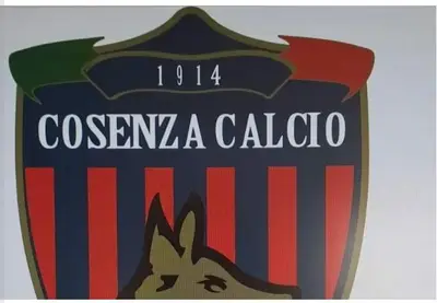 Cosenza Calcio Stendardo rosso blue con lupo