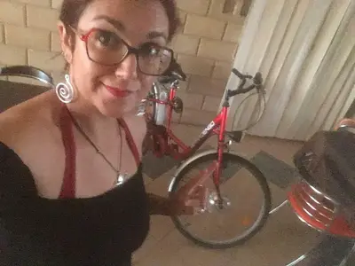 Silvia e la sua bici