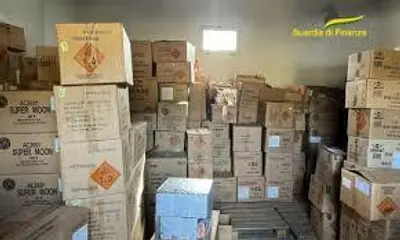 sequestrati fuochi d'artificio