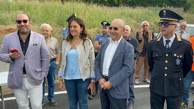 Le autorità all'inaugurazione