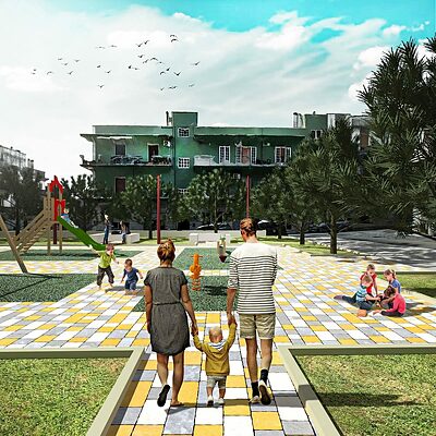 rendering piazza caduti ceglie