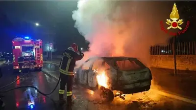 incendio auto francavilla fontana