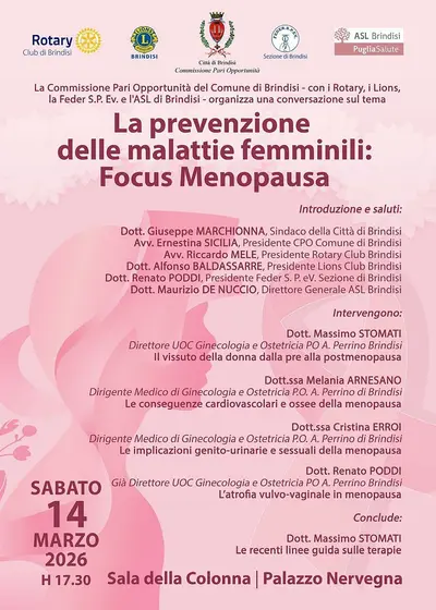 locandina prevenzione menopausa