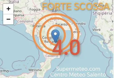 scossa terremoto cosenza