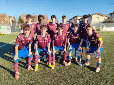 I ragazzi dell'Under 16 che hanno superato in rimonta il Bologna