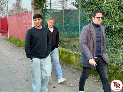 Martin Suárez (a sinistra) al termine della visita al centro sportivo - foto TuttoReggiana.com