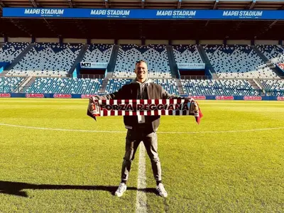 Filippo Delprete sul rettangolo verde del "Città del Tricolore"