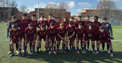 L'Under 15 in posa prima della vittoria contro lo Spezia