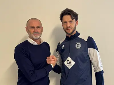 Costa assieme a Pietro Lodi, responsabile del Settore Giovanile