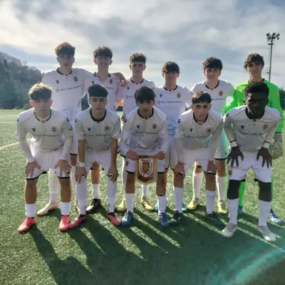 I ragazzi dell'Under 15 che si sono imposti sul campo della Sampdoria