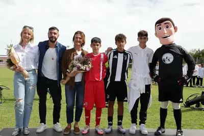 I capitani di Monza, Juventus e Milan con la famiglia Vecchi