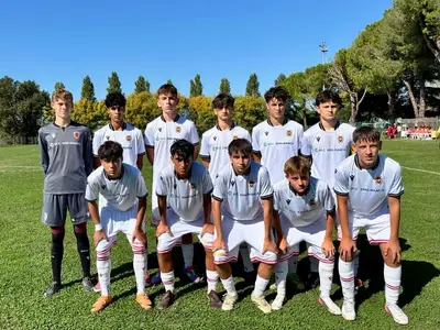I ragazzi dell'Under 15 sul campo del Forlì - foto AC Reggiana