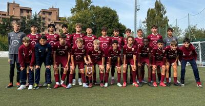 I ragazzi dell'Under 14 che hanno pareggiato con il San Marino