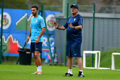 Danilo Cataldi e Maurizio Sarri