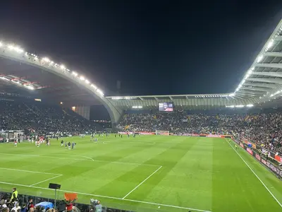 Settore ospiti Bluenergy Stadium (ph. Mattia Musso)